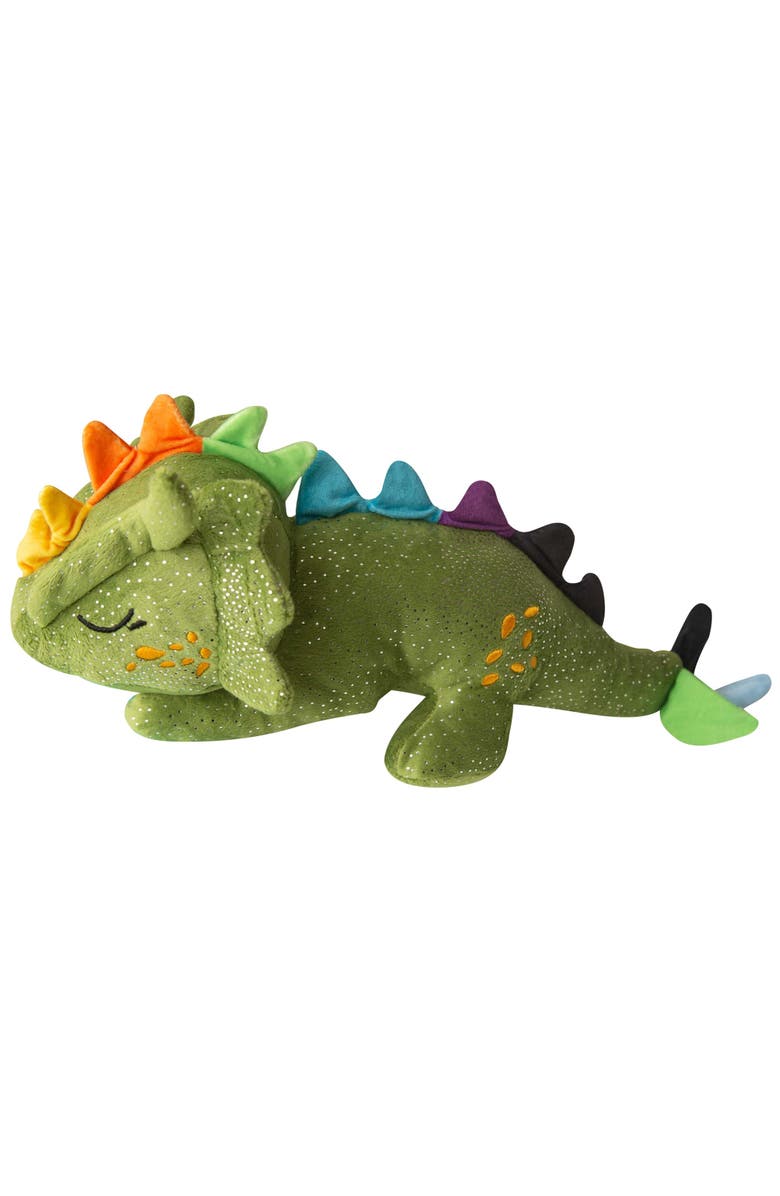 SnugArooz Drowsy the Green Dragon, Plush Dog Toy, Squeaks & Crinkles, Alternate, color, Green