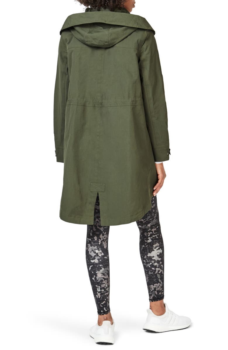 Sweaty Betty Stride Water Resistant Hooded Nylon Parka, Alternate, color,
