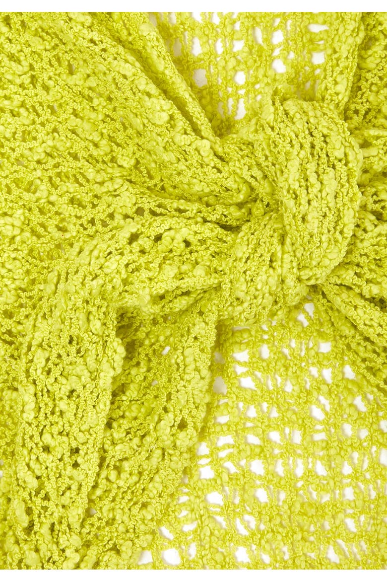 Popcorn Knit Tie Front Shrug, Alternate, color, LEMON LIME