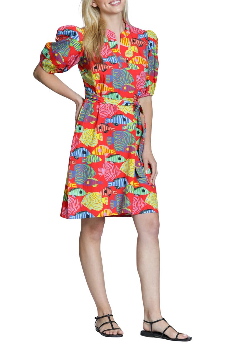 APNY Puff Sleeve Minidress, Main, color, 