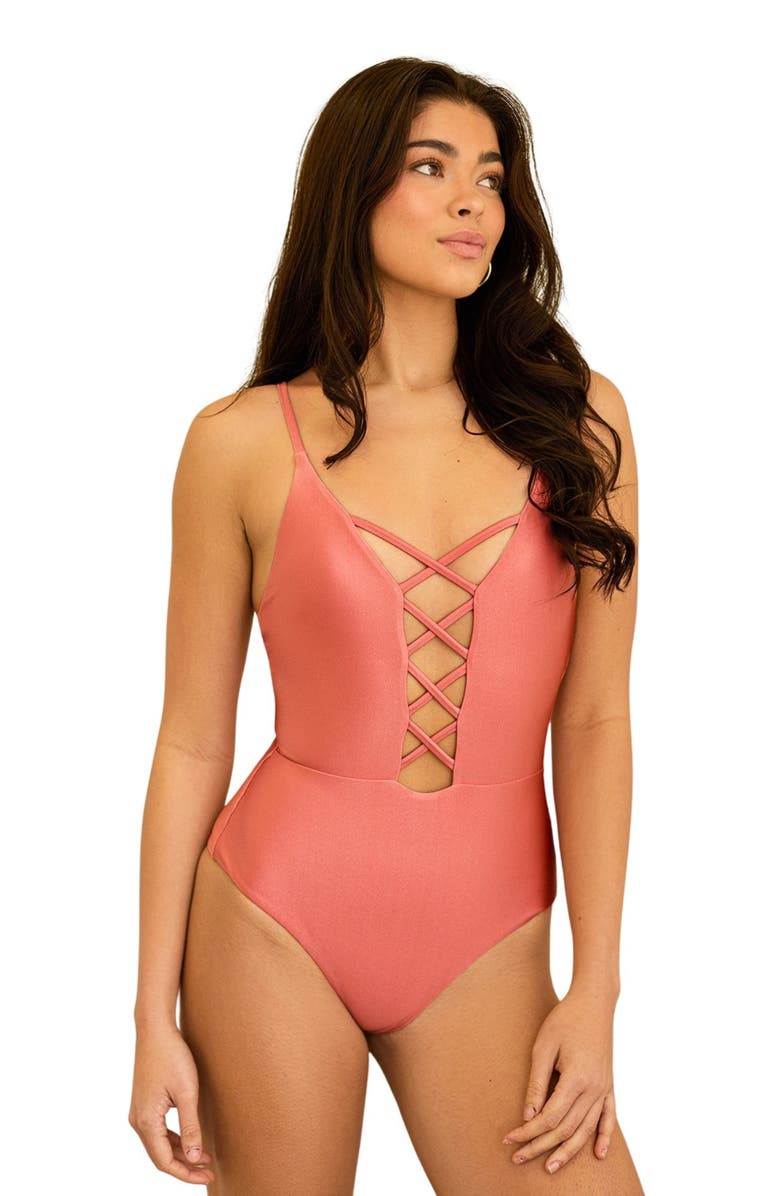 Dippin Daisys Bliss One Piece, Main, color, Dusty Rose