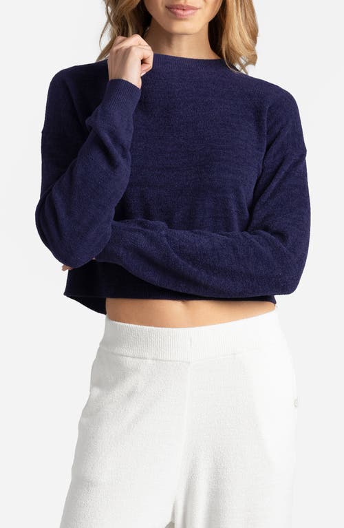 Sunday Citizen Cloud Cool Crop Sweatshirt in Marine Blue  product