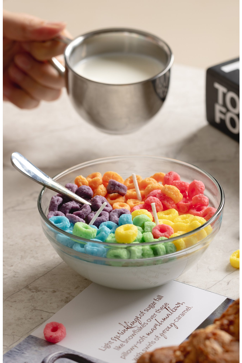 Fruit Loops Cereal Candle, Alternate, color, Candle & Loops