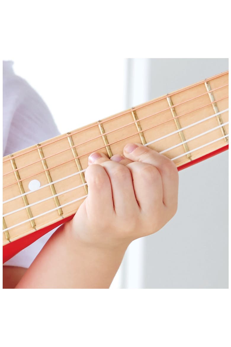 Red Flame Print Toy Guitar, Alternate, color, MULTIPLECOLOR