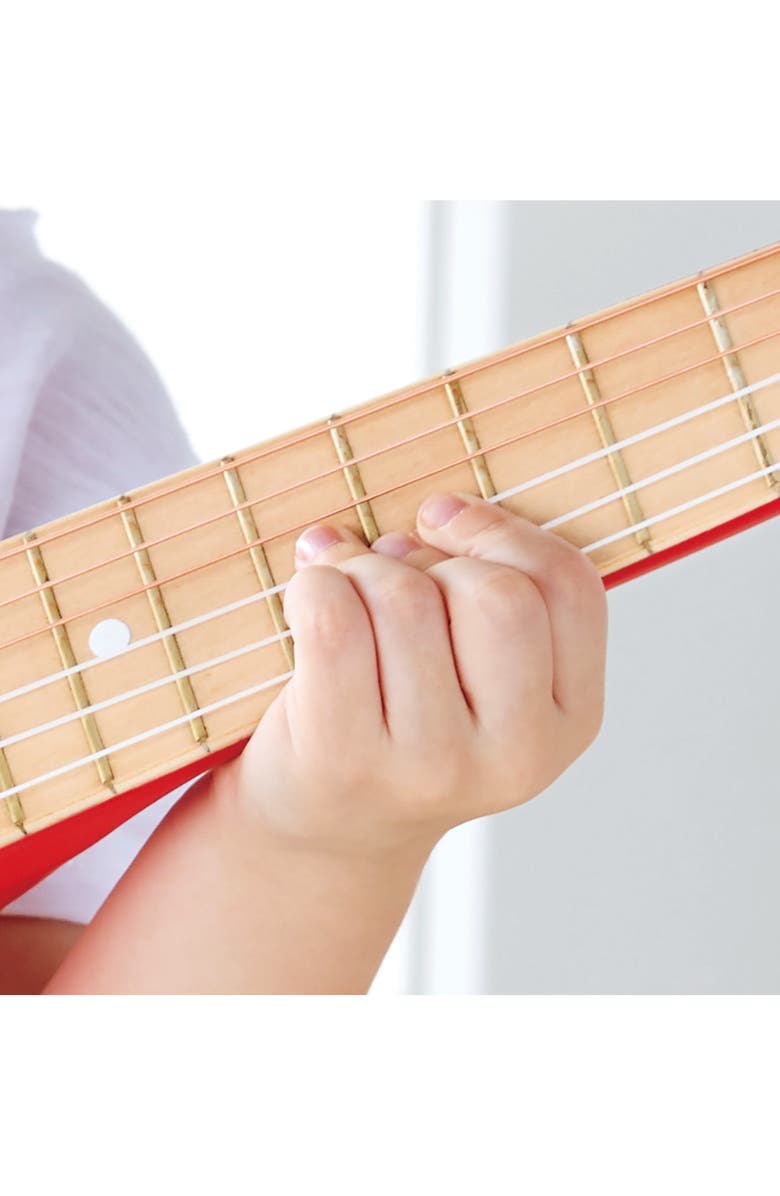 Hape Red Flame Print Toy Guitar, Alternate, color, 