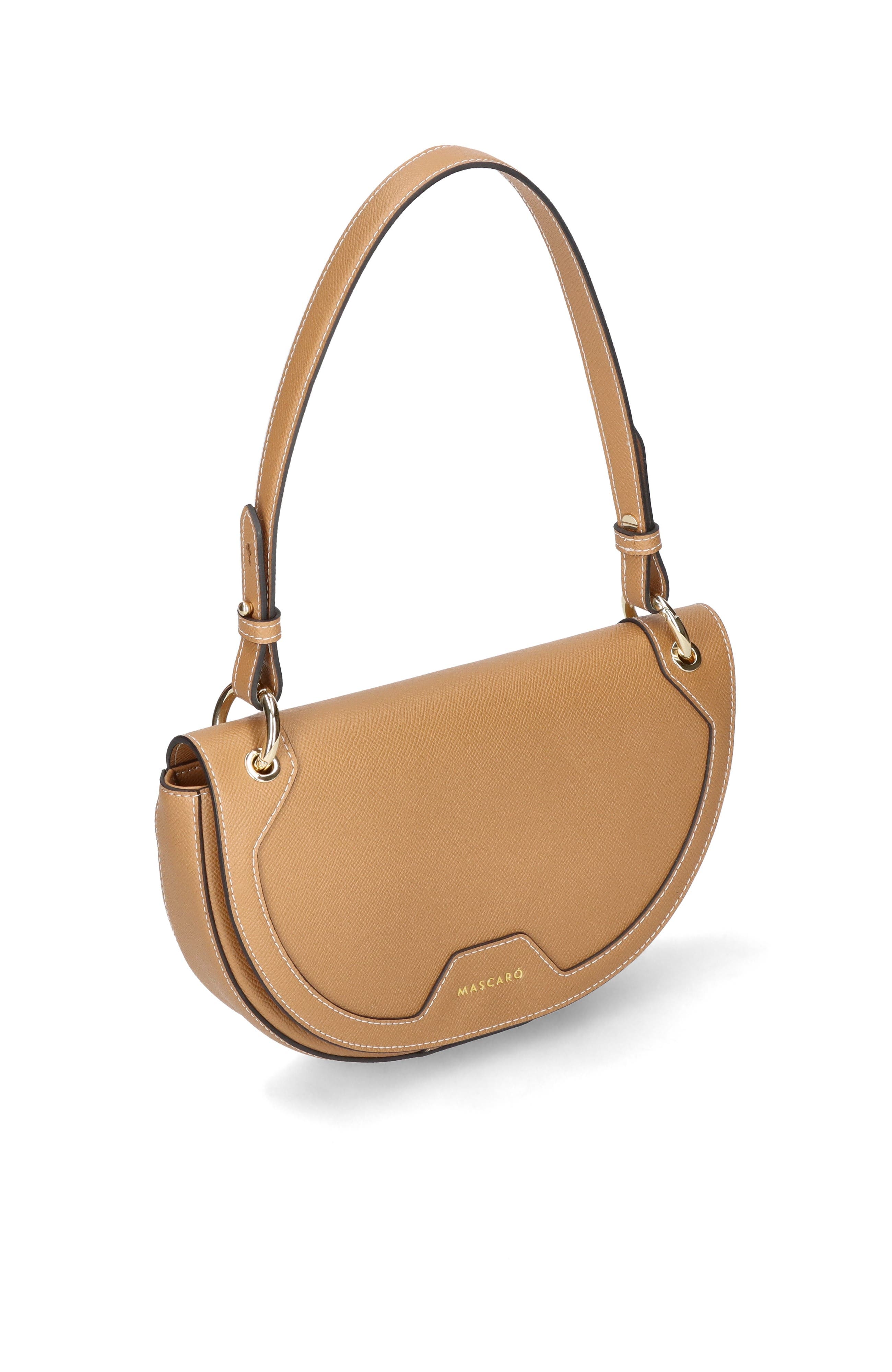 Dual Strap Medium Saddle Bad, Alternate, color, Tan