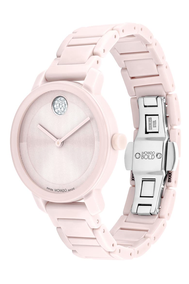 Bold Evolution 2.0 Bracelet Watch, 34mm, Alternate, color, BLUSH