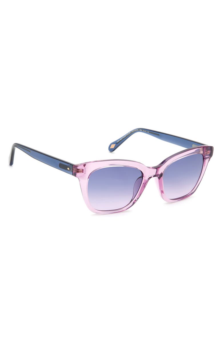 Fossil 51mm Square Sunglasses, Alternate, color, Lilac