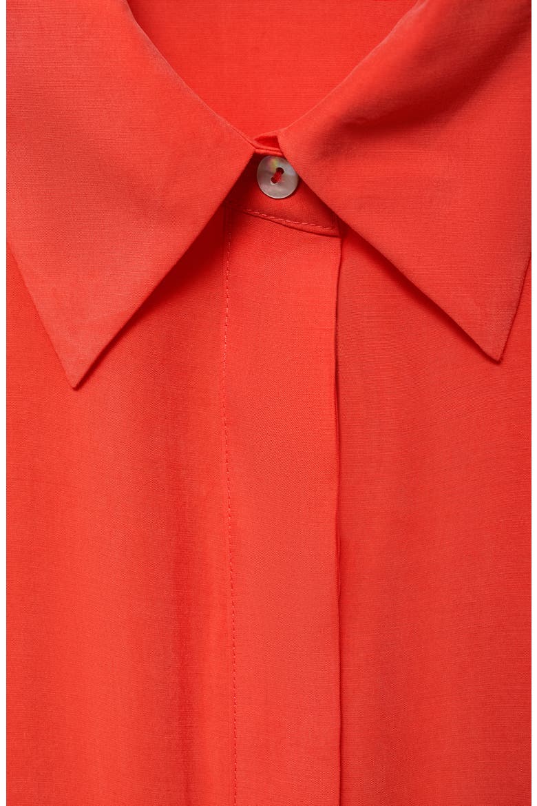 Macarela Belted Shirtdress, Alternate, color, RED