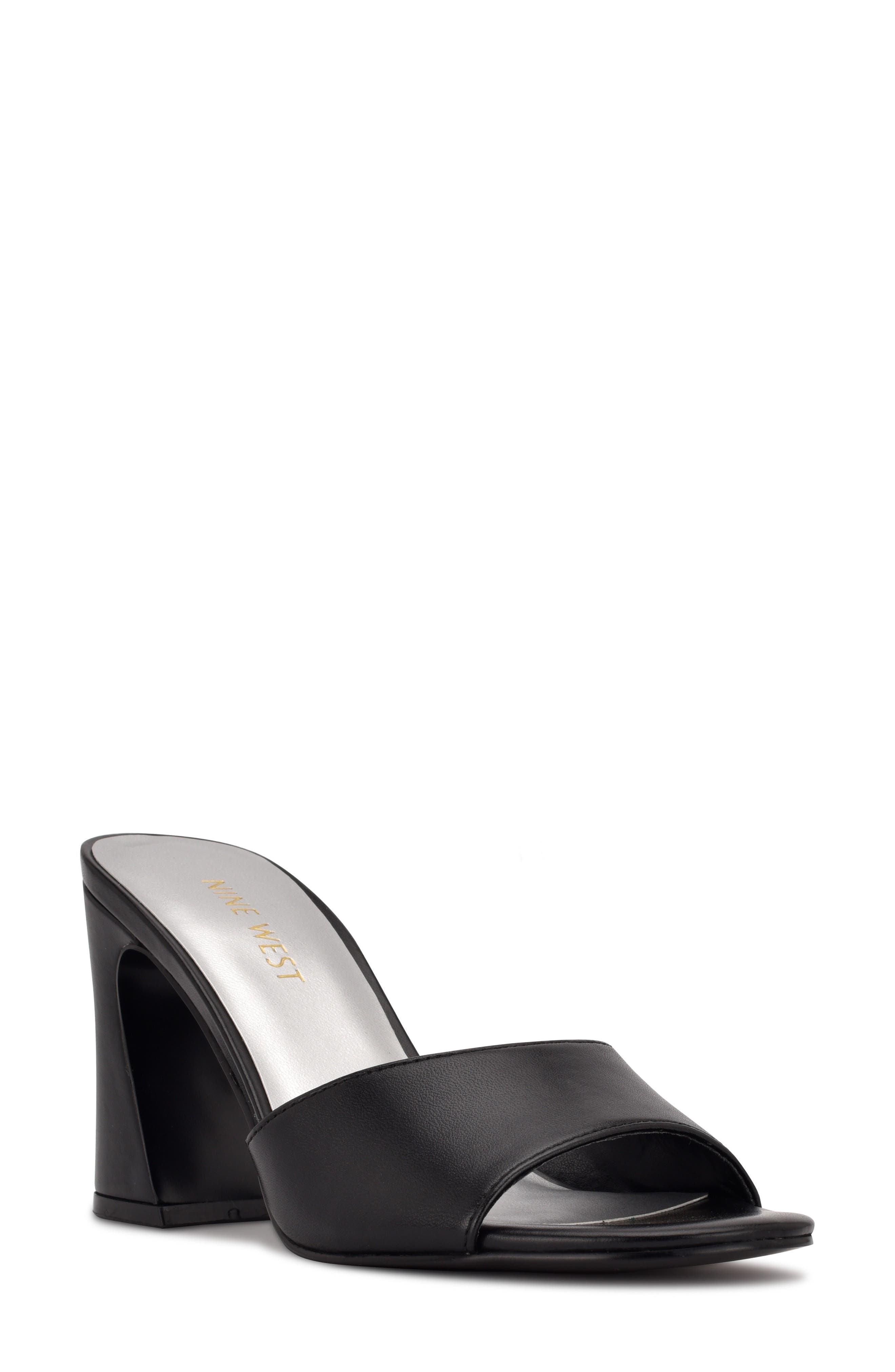 Nine West Block Heel Mule Sandal, Main, color, 