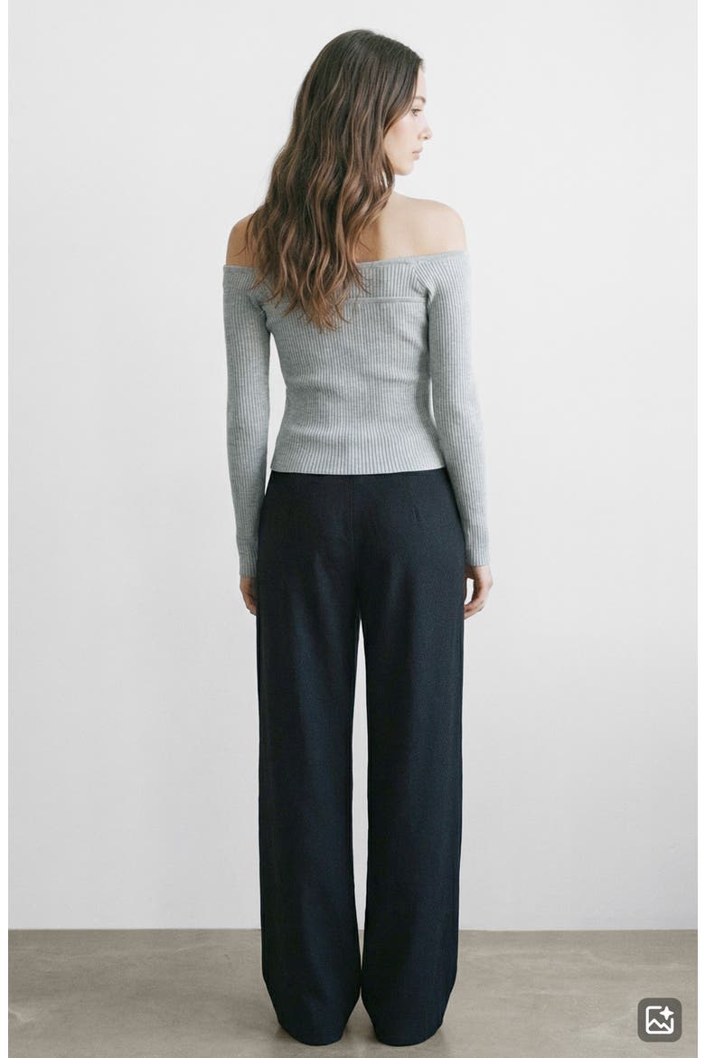 Straight Leg Tie Detail Pants, Alternate, color, NAVY