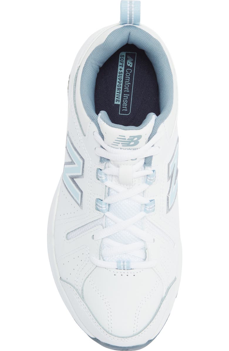 New Balance 608v5 Trainer Sneaker, Alternate, color, White/Blue