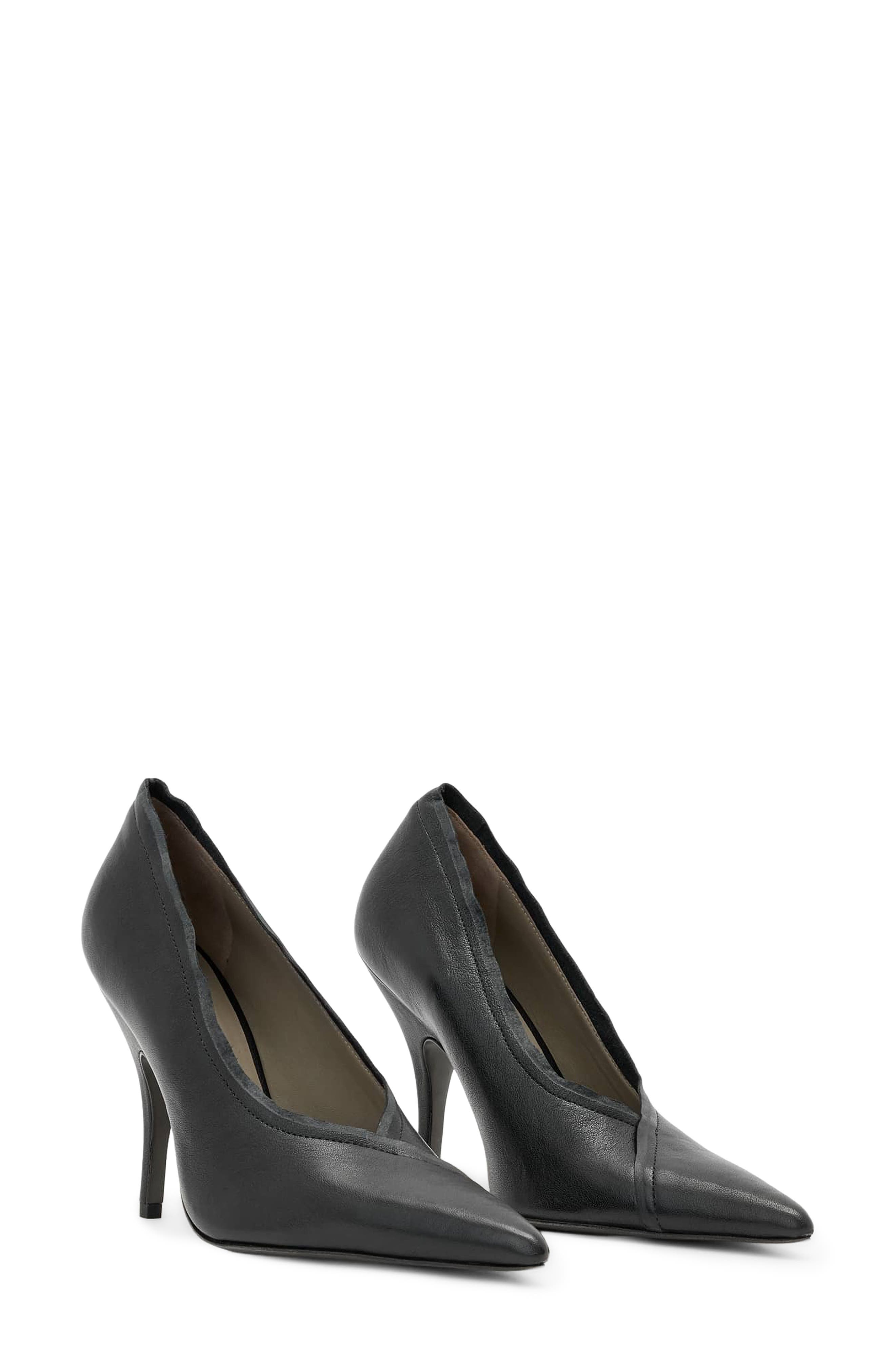 Vera Leather Pump, Main, color, BLACK
