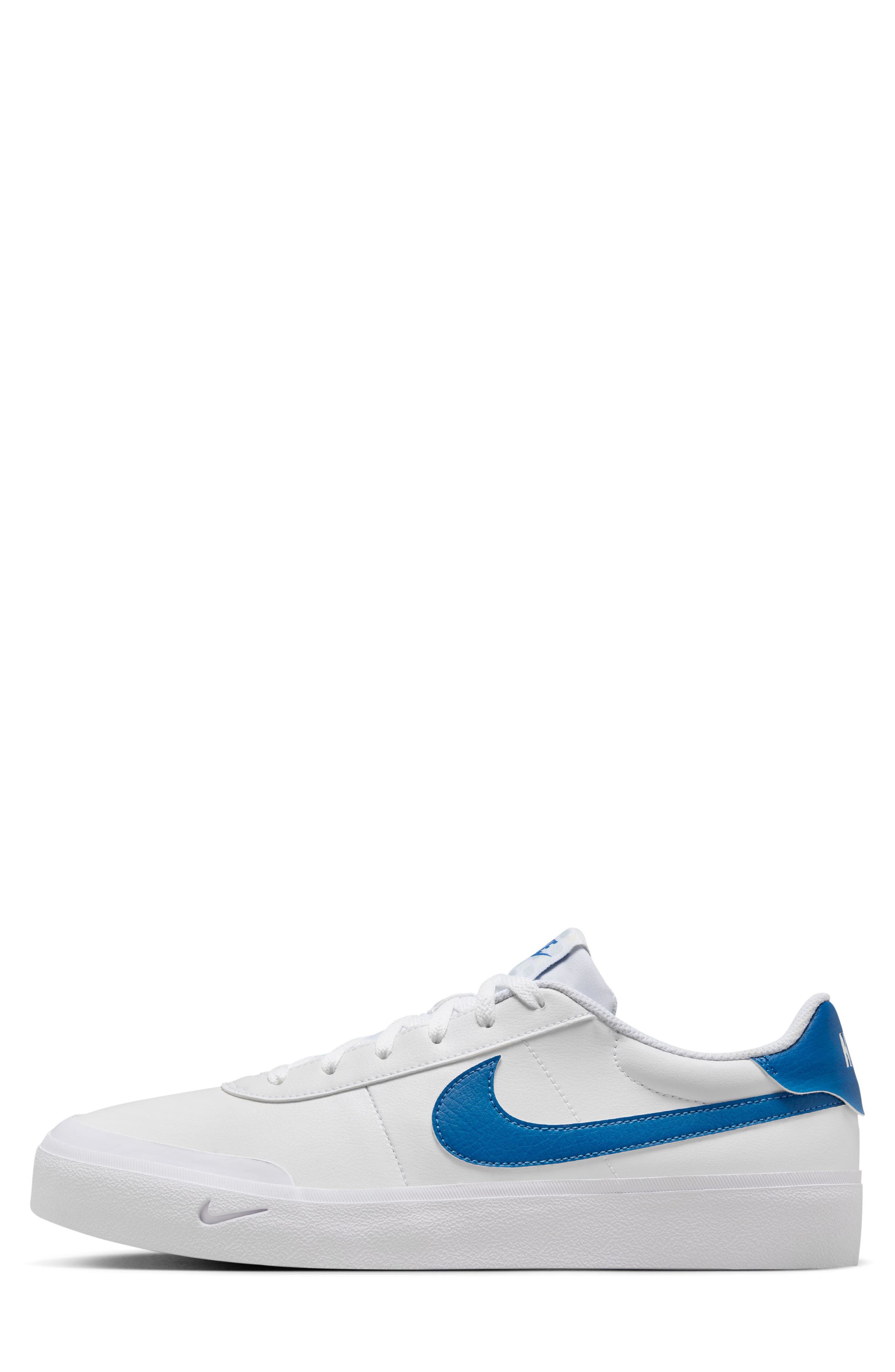 Court Shot Low Top Sneaker, Alternate, color, WHITE/ STAR BLUE