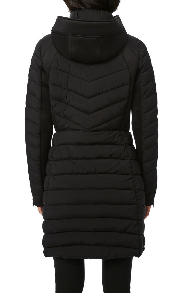Bernardo Neoprene Active Double-Up Puffer Coat, Alternate, color, 