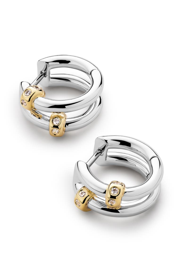 Silver Earrings - Cyrus Double, Alternate, color, Silver