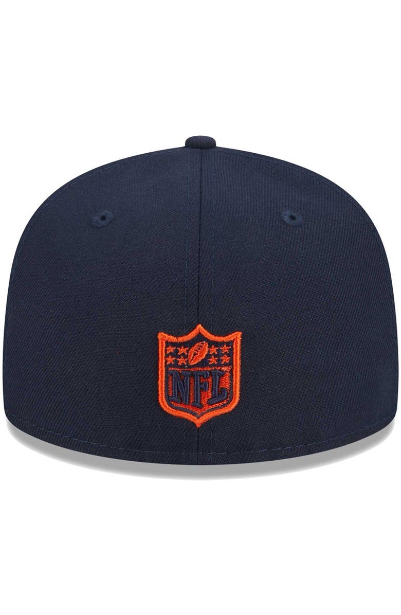 New Era Youth New Era Navy Chicago Bears Main 59FIFTY Fitted Hat, Alternate, color, Navy