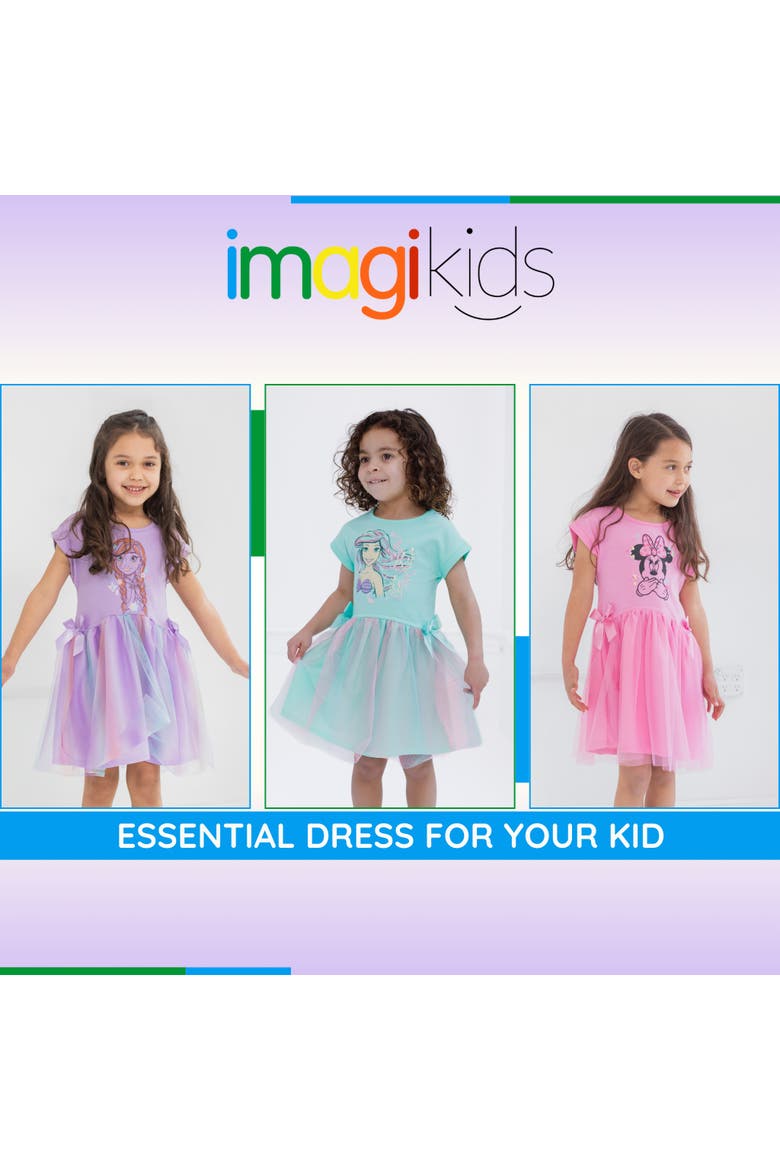 Princess Tutu Dress, Alternate, color, Ariel Aqua