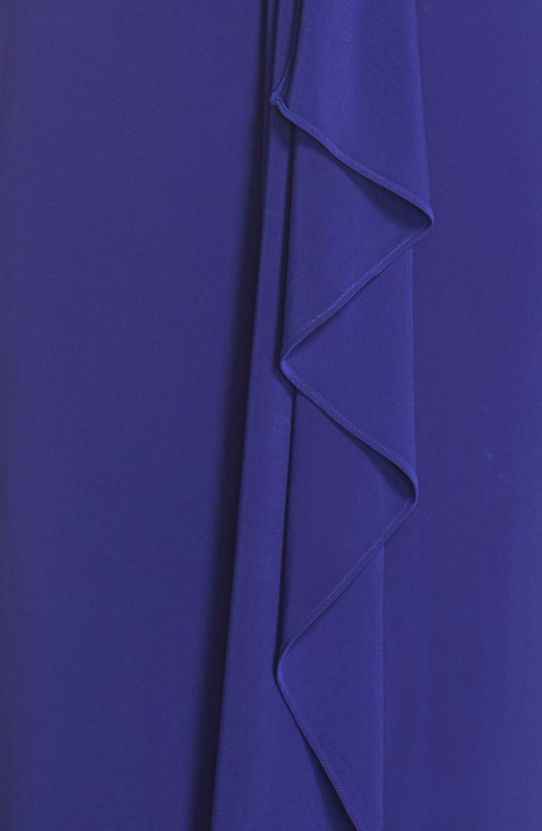 Eliza J Embellished Cascade Jersey Gown, Alternate, color, 