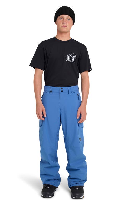 Quiksilver Porter Waterproof Snow Pants In Blue
