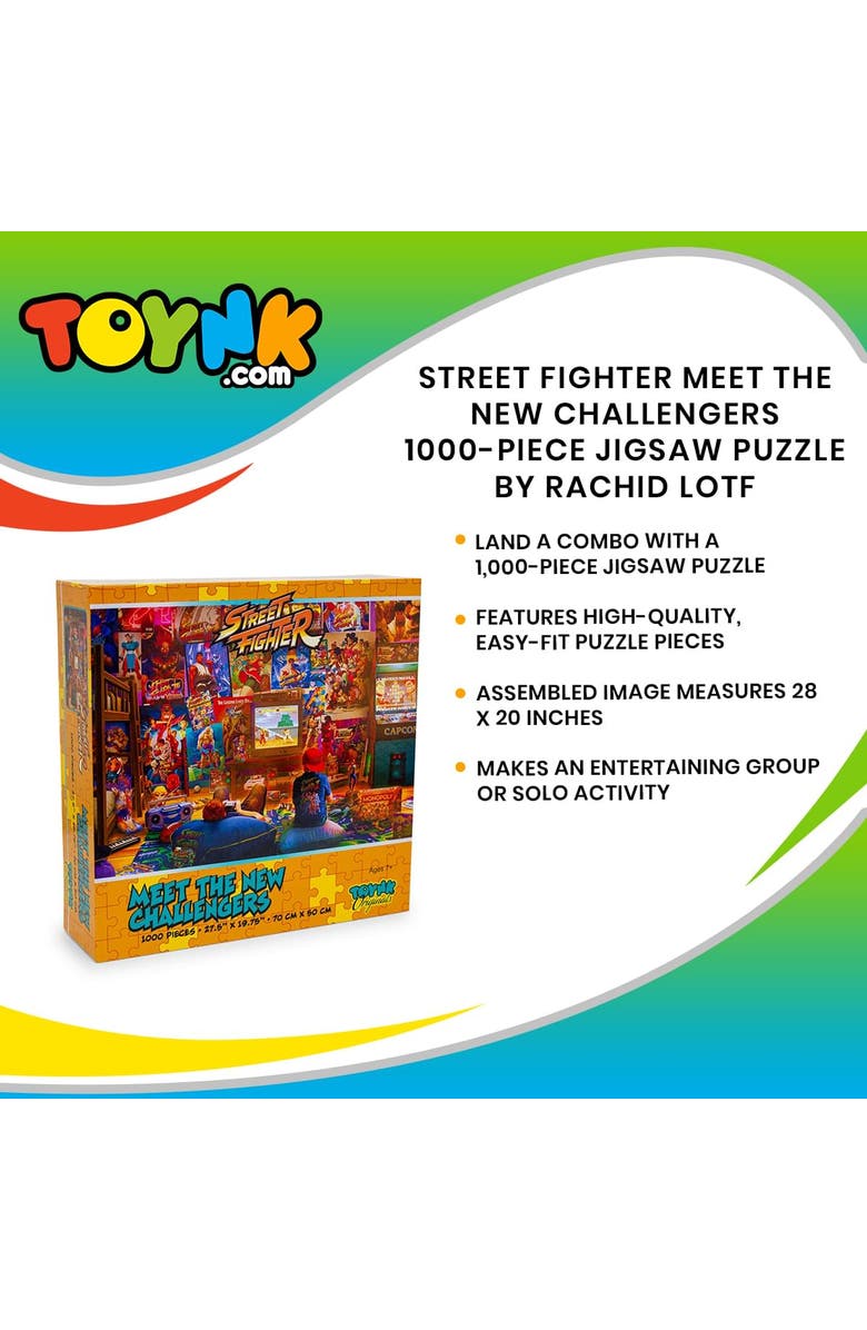 Toynk Street Fighter Meet the New Challengers 1000 Piece Jigsaw Puzzle, Alternate, color, Multi-Color