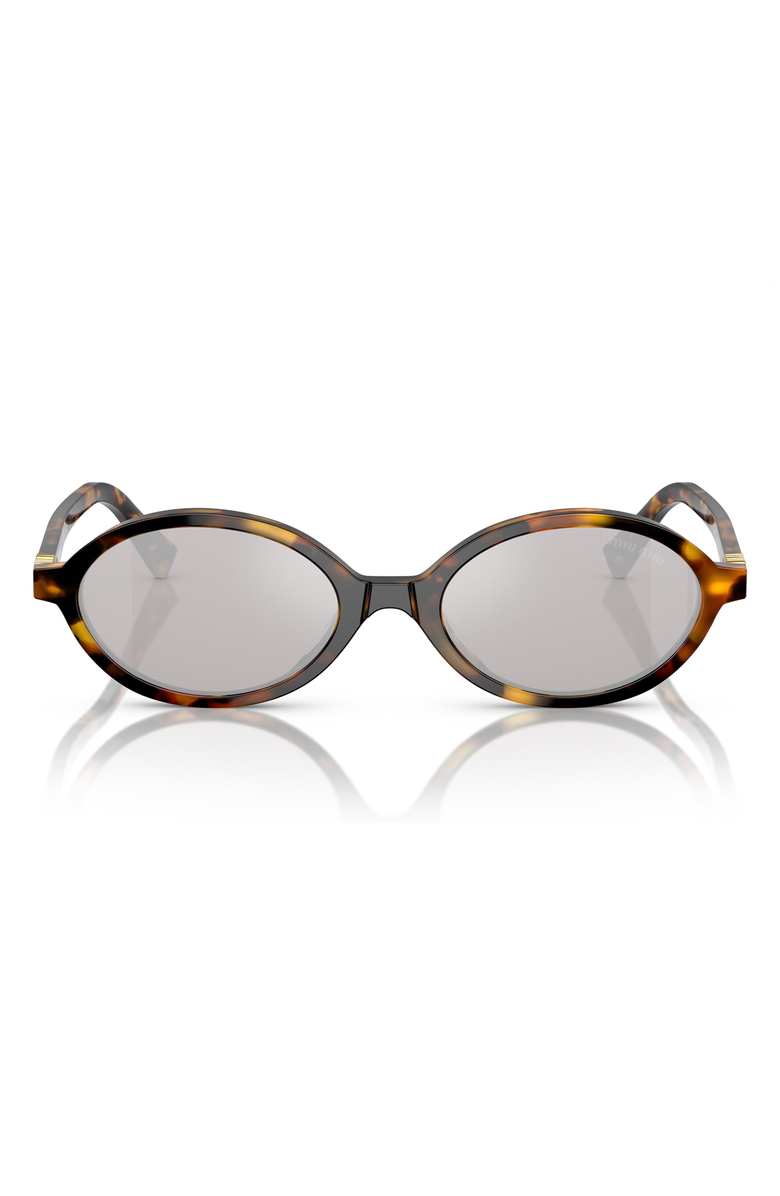 Miu Miu 50mm Oval Sunglasses