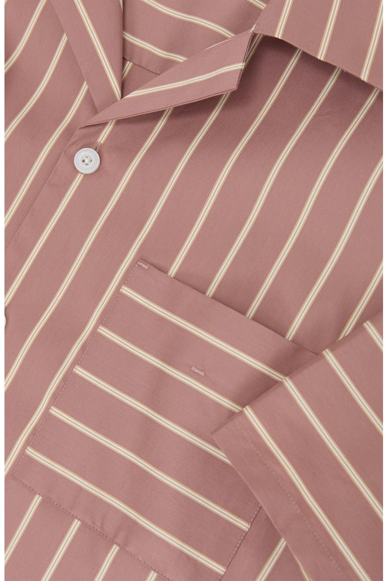 Vanfleet Striped Camp Shirt, Alternate, color, DUSTY PINK