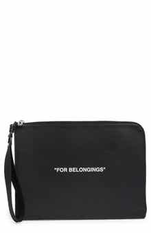Off-White Quote Leather Pouch