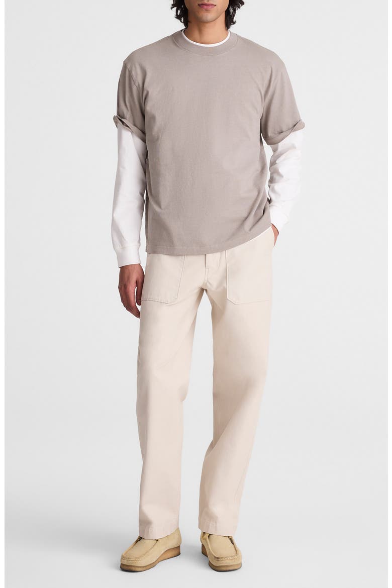 Reverse Sateen Fatigue Pants, Alternate, color, STONE