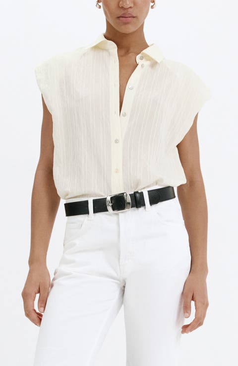 Embroidered Striped Shirt