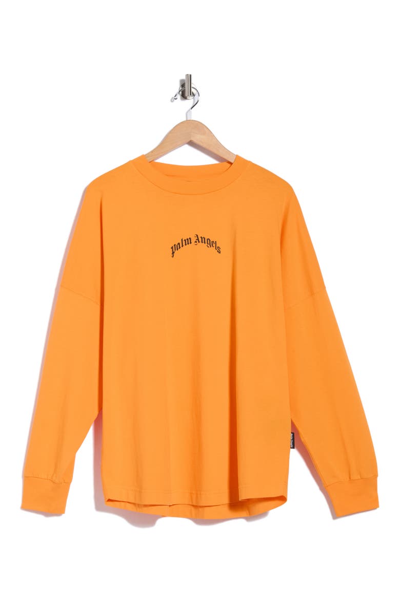 Logo Graphic Long Sleeve T-Shirt, Main, color, ORANGE