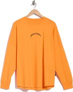 Palm Angels Logo Graphic Long Sleeve T-Shirt