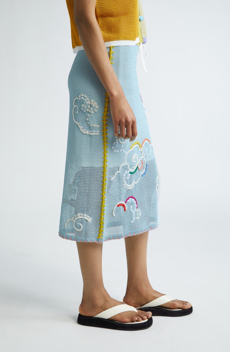 YanYan Netty Cloud Organic Cotton Blend Pencil Skirt, Alternate, color, 