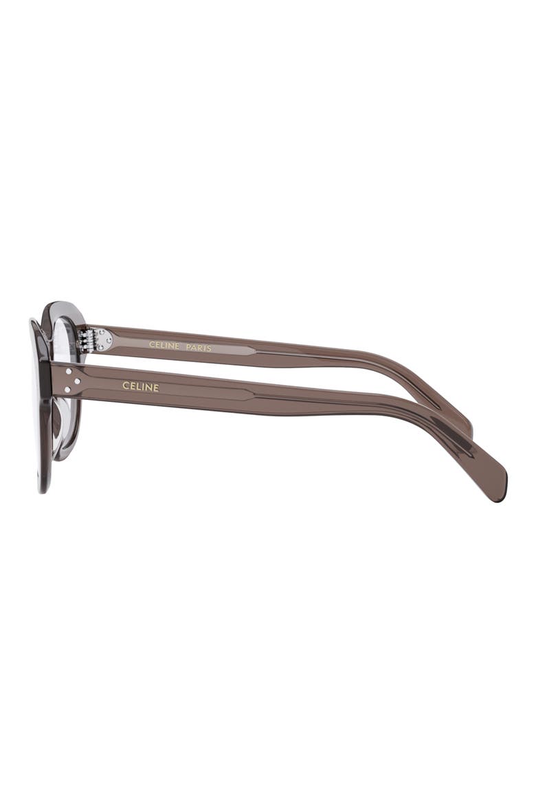 Bold 3 Dots 50mm Butterfly Optical Glasses, Alternate, color, DARK BROWN/ OTHER