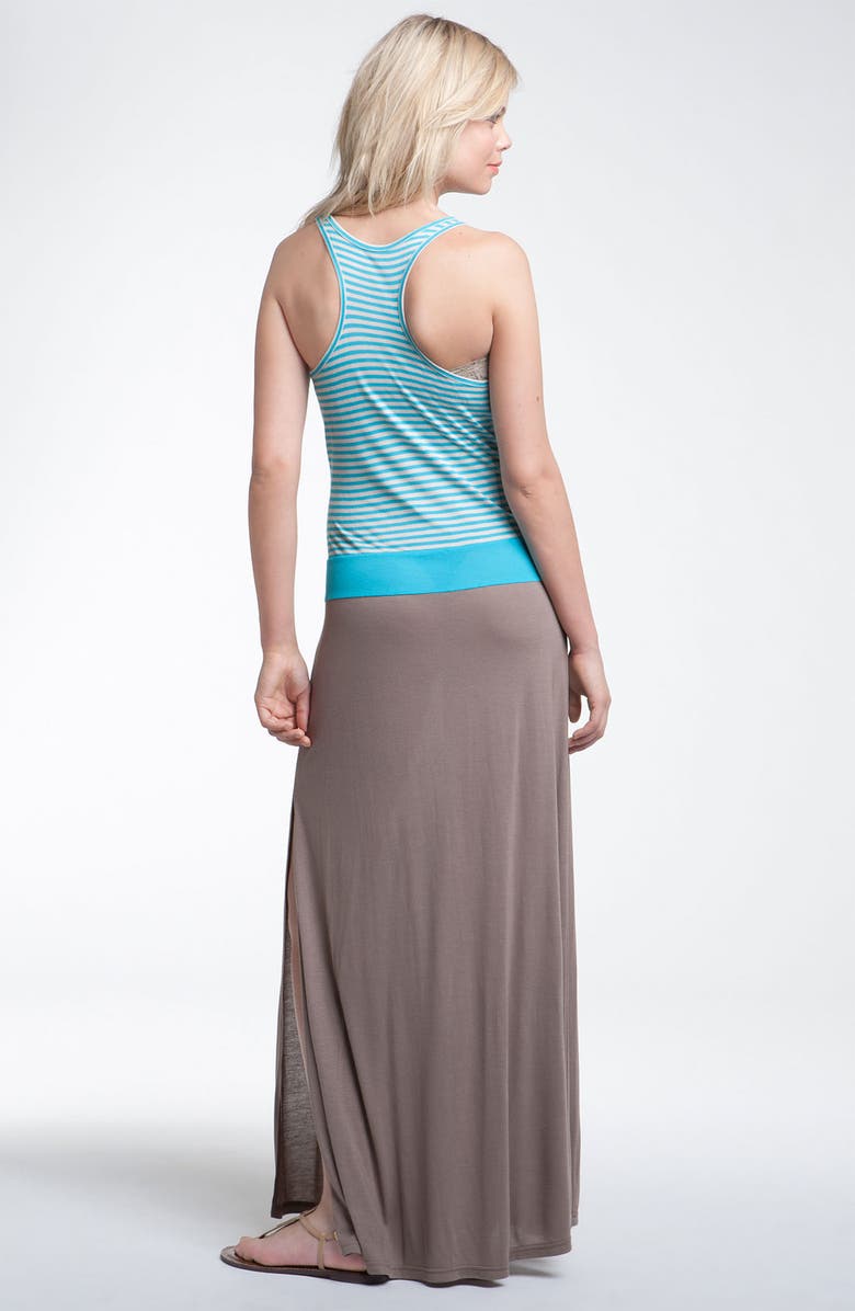 Stem Stripes & Solids Maxi Dress, Alternate, color, 