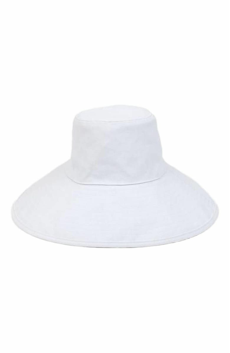 Hat Attack Livvy Canvas Sunhat, Main, color, White