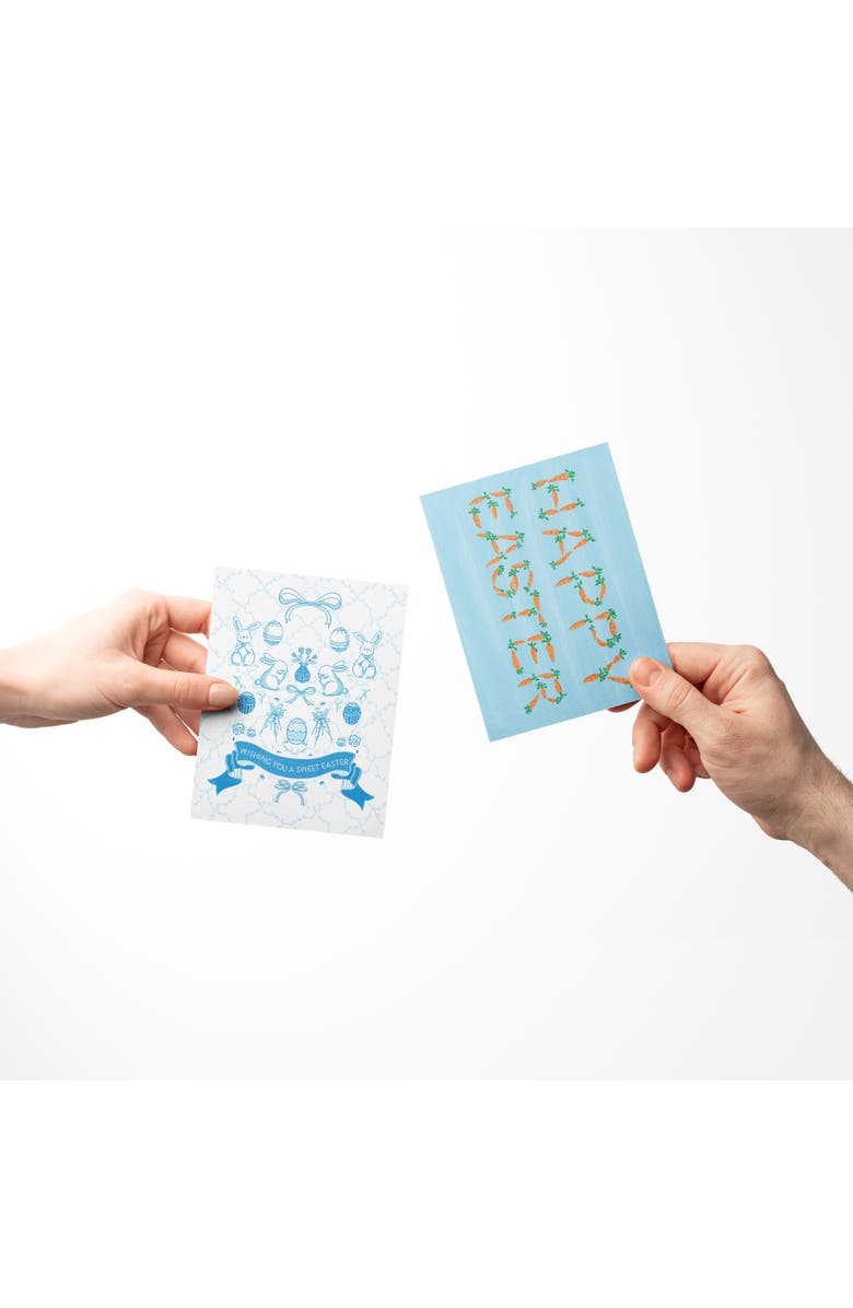 Ramus 
Co Easter Greeting Card Pack, 
Indigo Sweet, Bunnies, Carrots
, Alternate, color, Multi-Pack