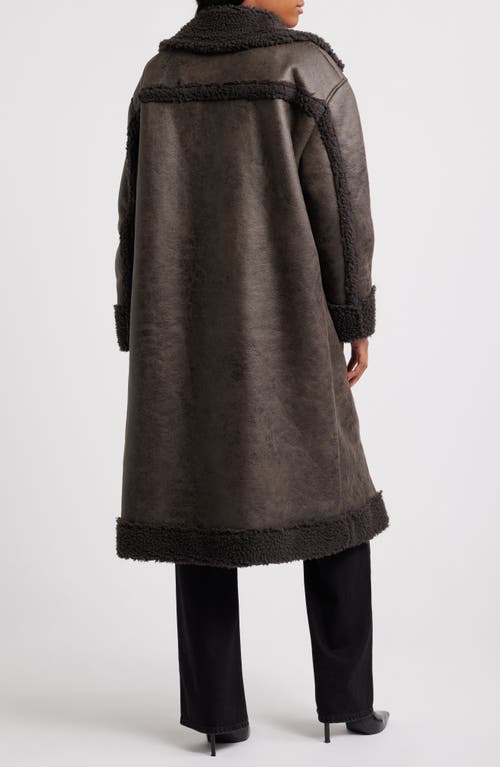 NASTY GAL NASTY GAL FAUX SHEARLING COAT