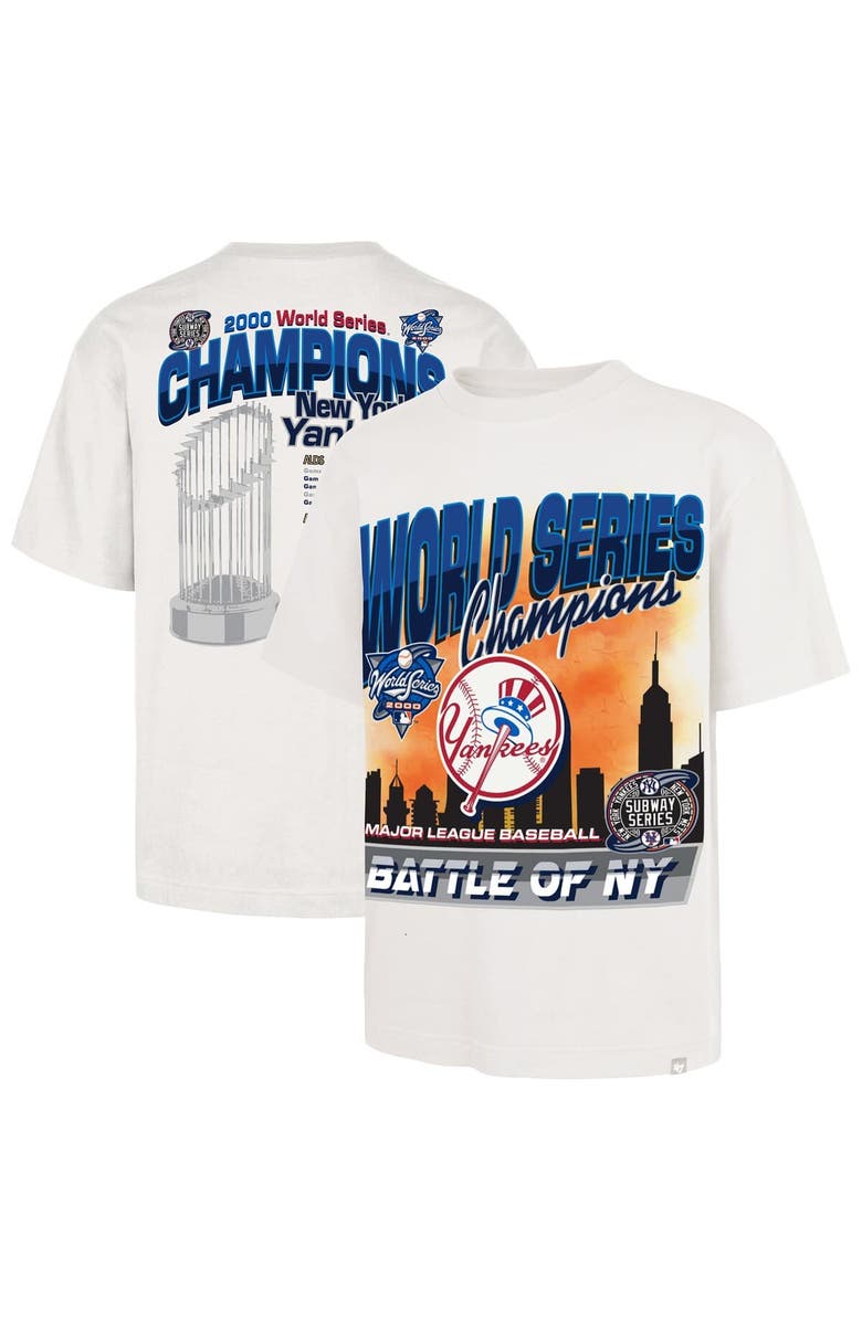 '47 Men's '47 Cream New York Yankees 2000 World Series Champions Showcase MVP Foundation T-Shirt, Alternate, color, Cream