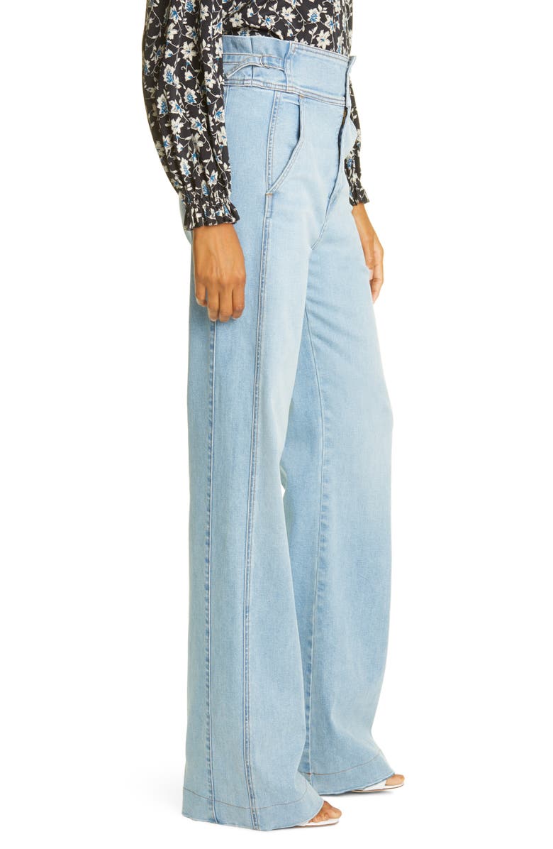 Veronica Beard Vira Wide Leg Jeans, Alternate, color,