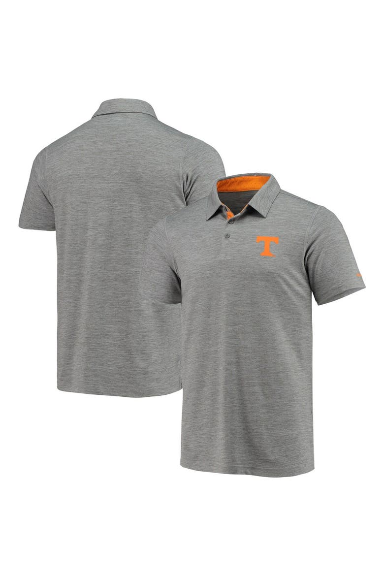 Men's Columbia Gray Tennessee Volunteers Tech Trail Omni-Shade Polo, Main, color, Gray