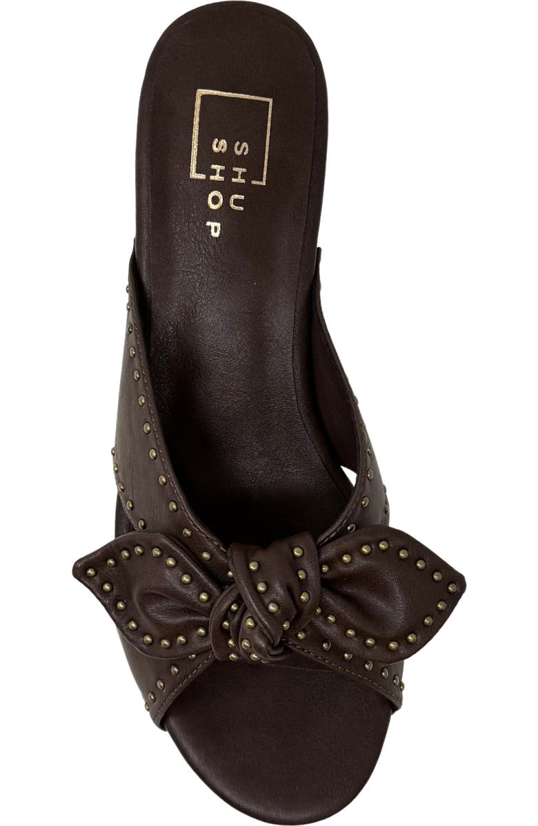 SHUSHOP Eliza Platform Slide Sandal, Alternate, color, Brown