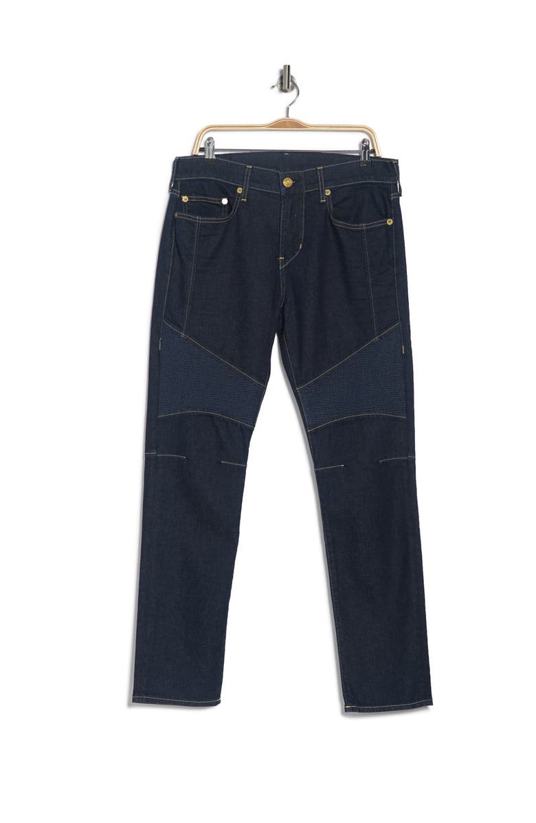 True Religion Brand Jeans Rocco Moto Jeans, Alternate, color, 
