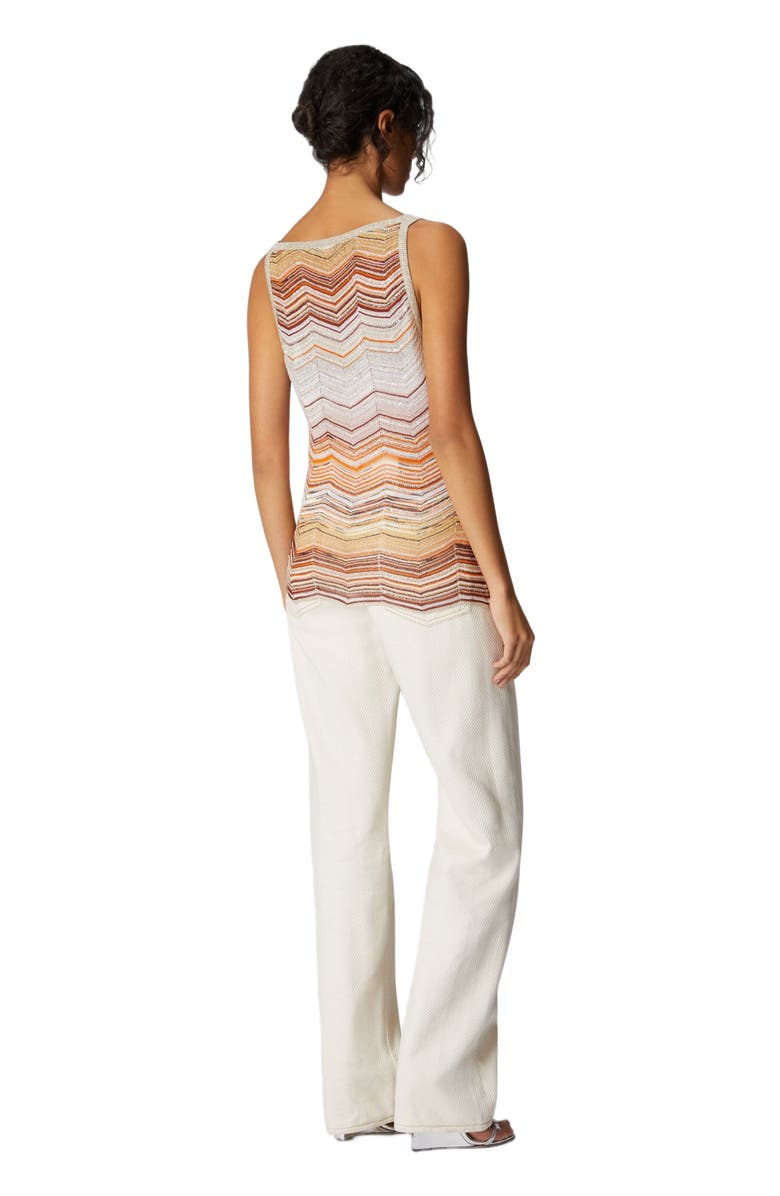 Missoni Chevron Lamé Tank Top With Sequins, Alternate, color, Multicoloured