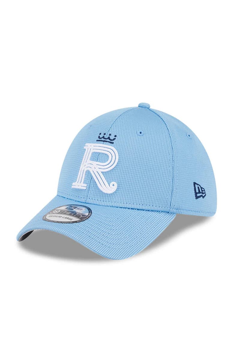 New Era Men's New Era Light Blue Kansas City Royals City Connect Batting Practice 39THIRTY Flex Hat, Main, color, 