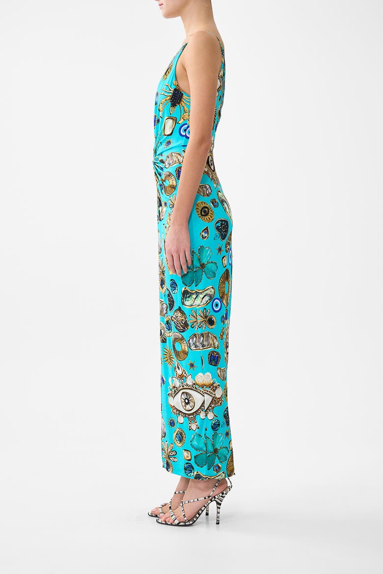 Strappy Dress With Twist Front, Alternate, color, Totems And Treasures