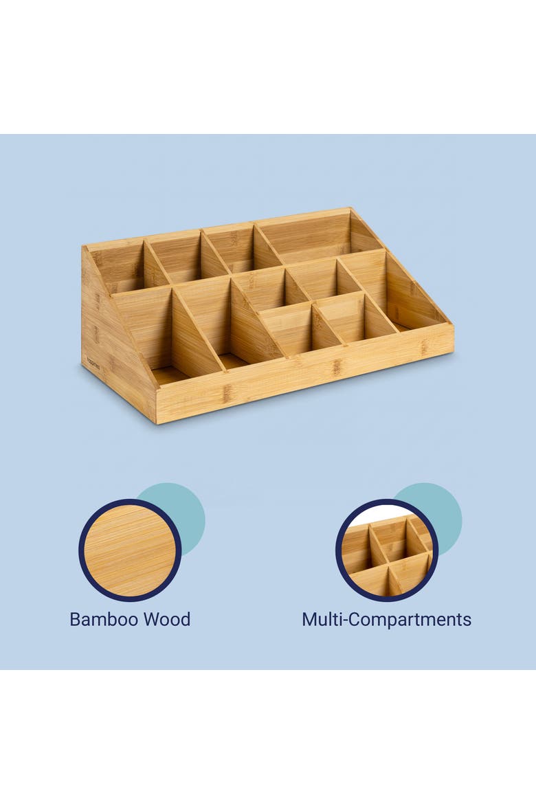 Bambury Minimalist Handcrafted Cup and Condiment Station, Alternate, color, Natural