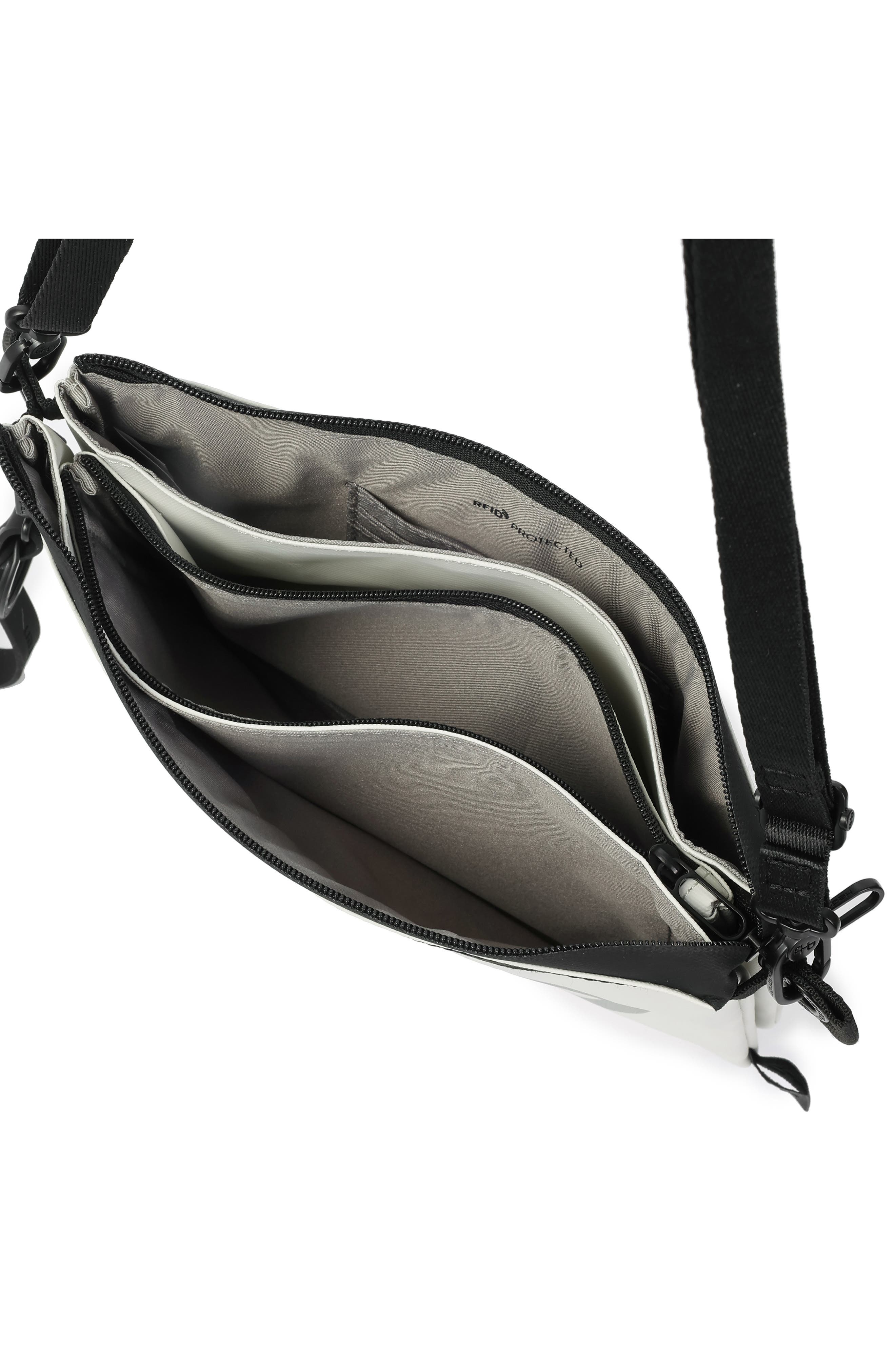 Ichi Crossbody Bag, Alternate, color, COATED VAPOROUS IVORY/ GREY