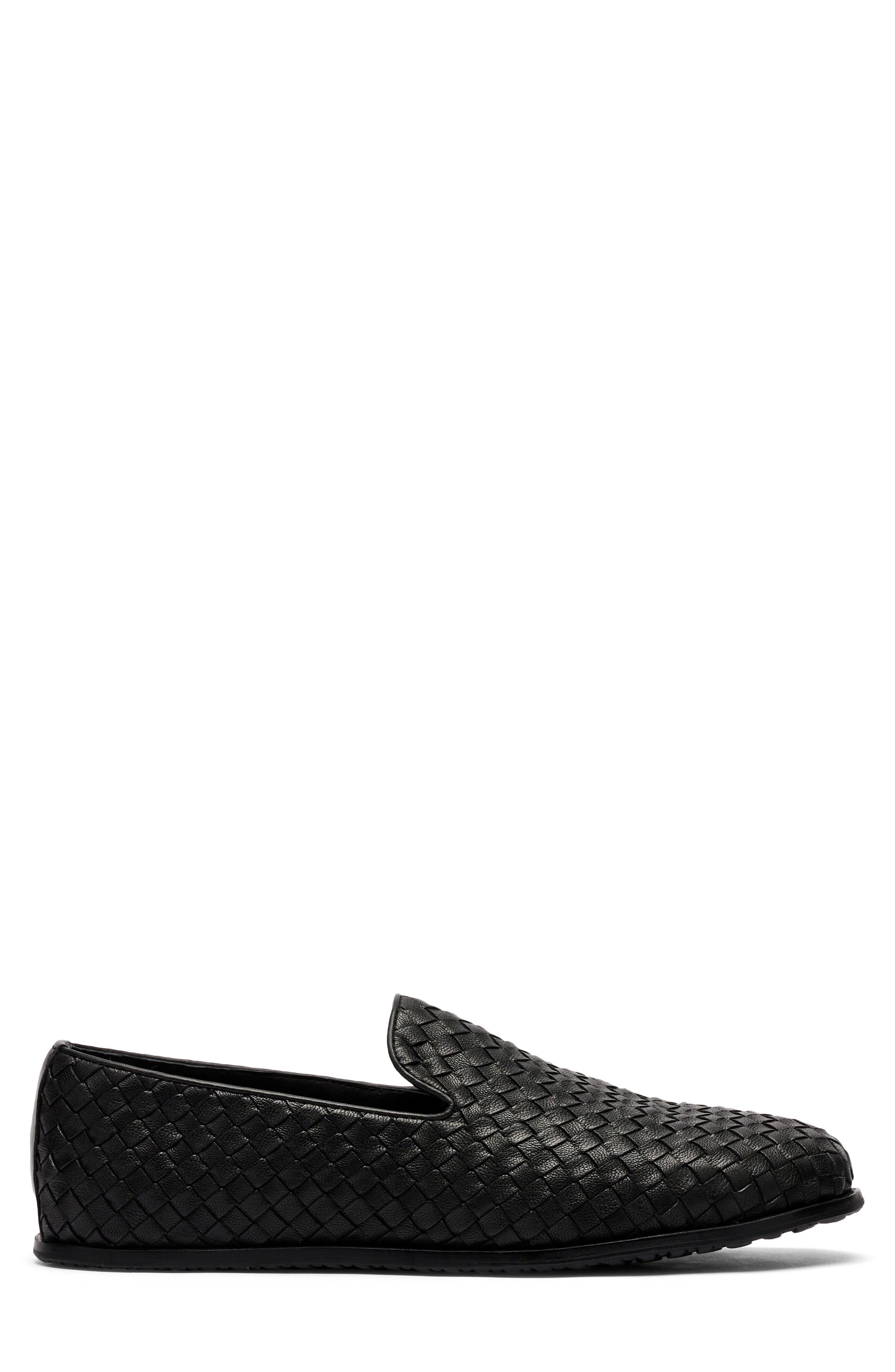 MARC NOLAN Portofino Woven Loafer, Alternate, color, Black Woven