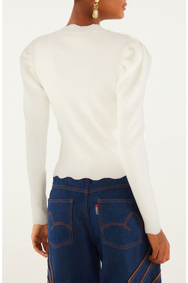 Flower Embroidered Sweater, Alternate, color, OFF-WHITE